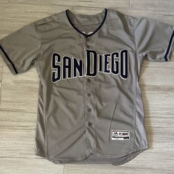 Eric Hosmer San Diego Padres Size Adult Medium (40) gray jersey MLB baseball