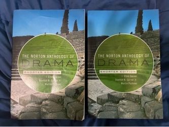 2 Copies – The Norton Anthology of Drama (Shorter Edition) Textbook