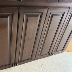 REAL WOOD  Laundry Room Cabinets in Pristine Condition!