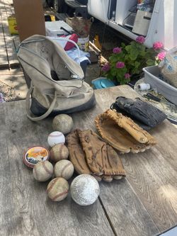 Base Balls And Mits