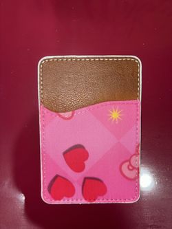 Card holder with sticky back
