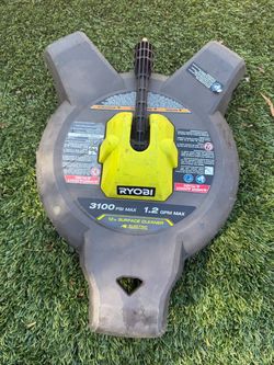 Ryobi 3100 PSI 1.2 GPM 12” Surface Cleaner for Electric Pressure Washers