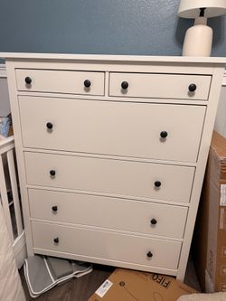 IKEA HEMNES 6-Drawer Dresser — White, Solid Pine