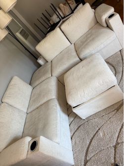 Modular sofa/couches and 2 ottomans