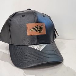 Designer Leather Hat Cap. Unisex.