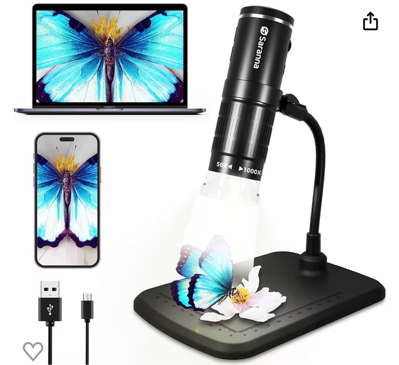 Turn Your Smartphone Into a Digital Microscope! 
