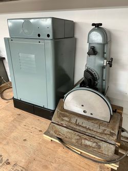 Delta / Rockwell 6” x 48 Combo Belt Grinder and 12” Disk Sander Cat. 52-611F Made In USA.