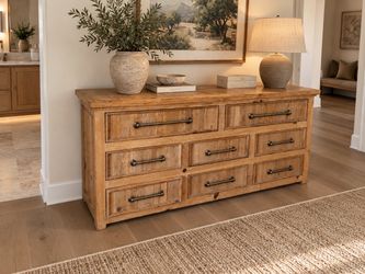 Solid wood dresser 6 foot