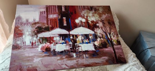 Large Cafe Painting