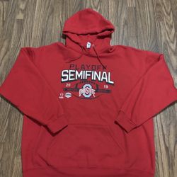 Vintage Jerzees * 2019 Ohio State Buckeyes Pullover Sweatshirt Hoodie * 2XL 