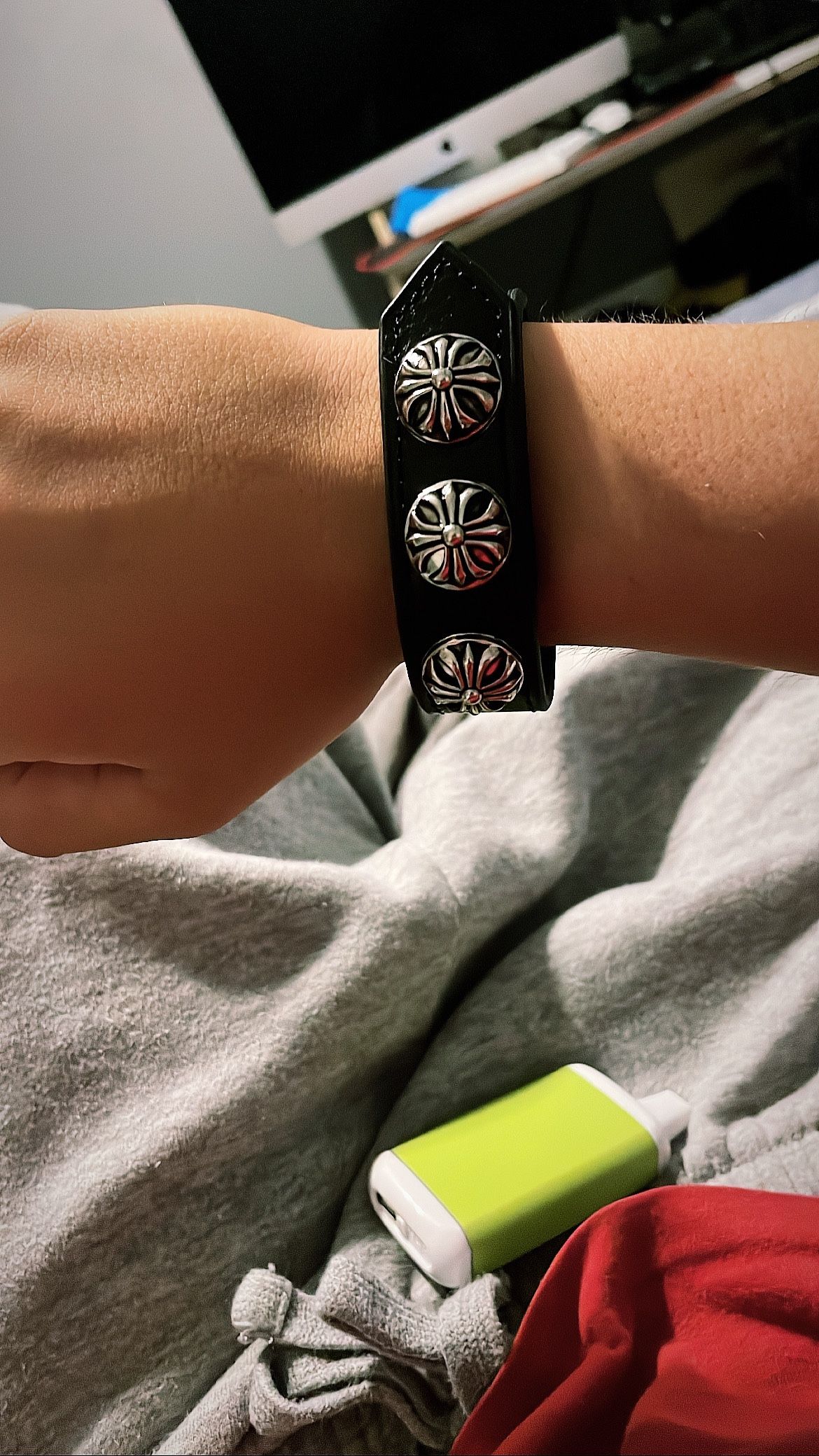 Chrome Hearts Leather Bracelet