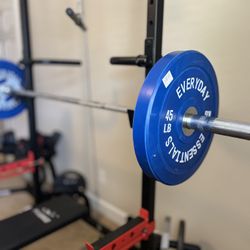 Workout Rack With Bench And Weights