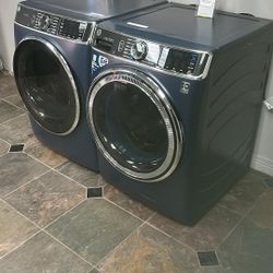 SET GE FRONT LOAD STEAM  WASHER And ELECTRIC DRYER LIKE NEW 