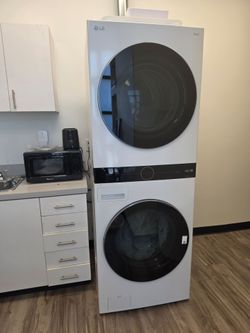 LG ThinQ Stacked Washer Dryer Unit