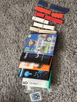 Phone Accessories Bundle – Watch Bands, Screen Protectors, Case