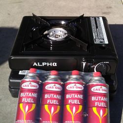 Portable gas stove, stufa portatil