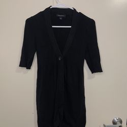 Banana Republic Women's Black 3/4 Sleeve Ribbed Knit Cardigan Sweater (Size S)