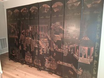 8x12ft Hand Carved Asian Double Sided Divider rare