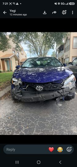 2016 Toyota Corolla Se as is clean title serious buyers
