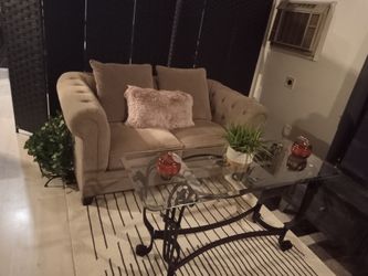 Beautiful Tan Color Love Seat Martha Stewart Collection 