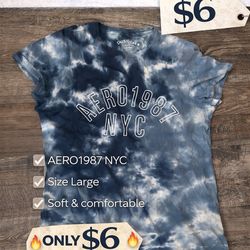 🔥 Aero Tie-Dye Tee – Size Large 🔥