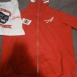 Asaali red full zip up