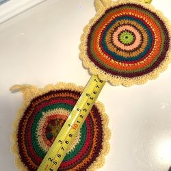 🎁🎄Decorative Double-sided Handmade Pot Holders.