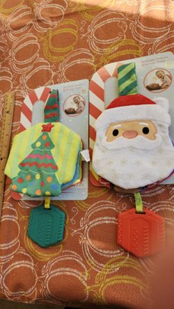 N. Peoria 2 Brand New Baby Infant Crinkle  Books Toys Teether  0+  Santa Christmas Tree  From Target Description For Pick Up Location Options 