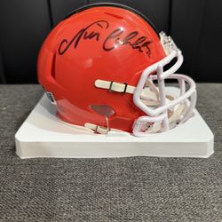 Nick Chubb Signed Cleveland Browns Mini Helmet 