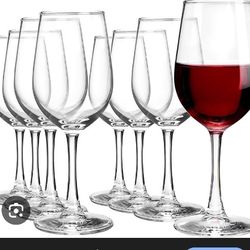 Ufrount 8 OZ White Wine Glasses,Small Red Wine Glass Set of 16,Clear Long Stemware Durable Crystal Wine Glassware with Stem for Restaurant,Wedding,Par