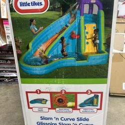 JumpHouse Little Tikes Slam N Curve Water Slide