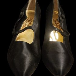 Salvatore Ferragamo Black High Heels, Size 11B