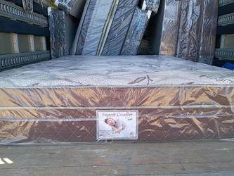 Brand new queen size pillowtop mattress included box spring.