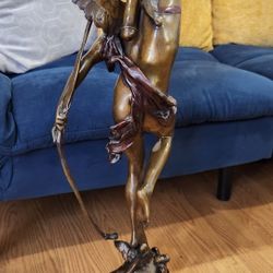 

Jules-Félix Coutan "Cupid" bronze, brown patinated, signed J.Coutan Original #ed  Gallery Art Sculpture 
