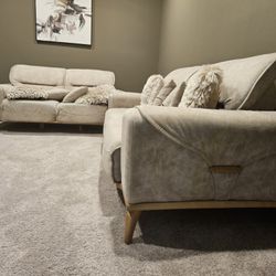 Quality Turkish Love Seat, Sofa & Pillows