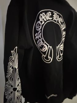 Chrome heart zip size L