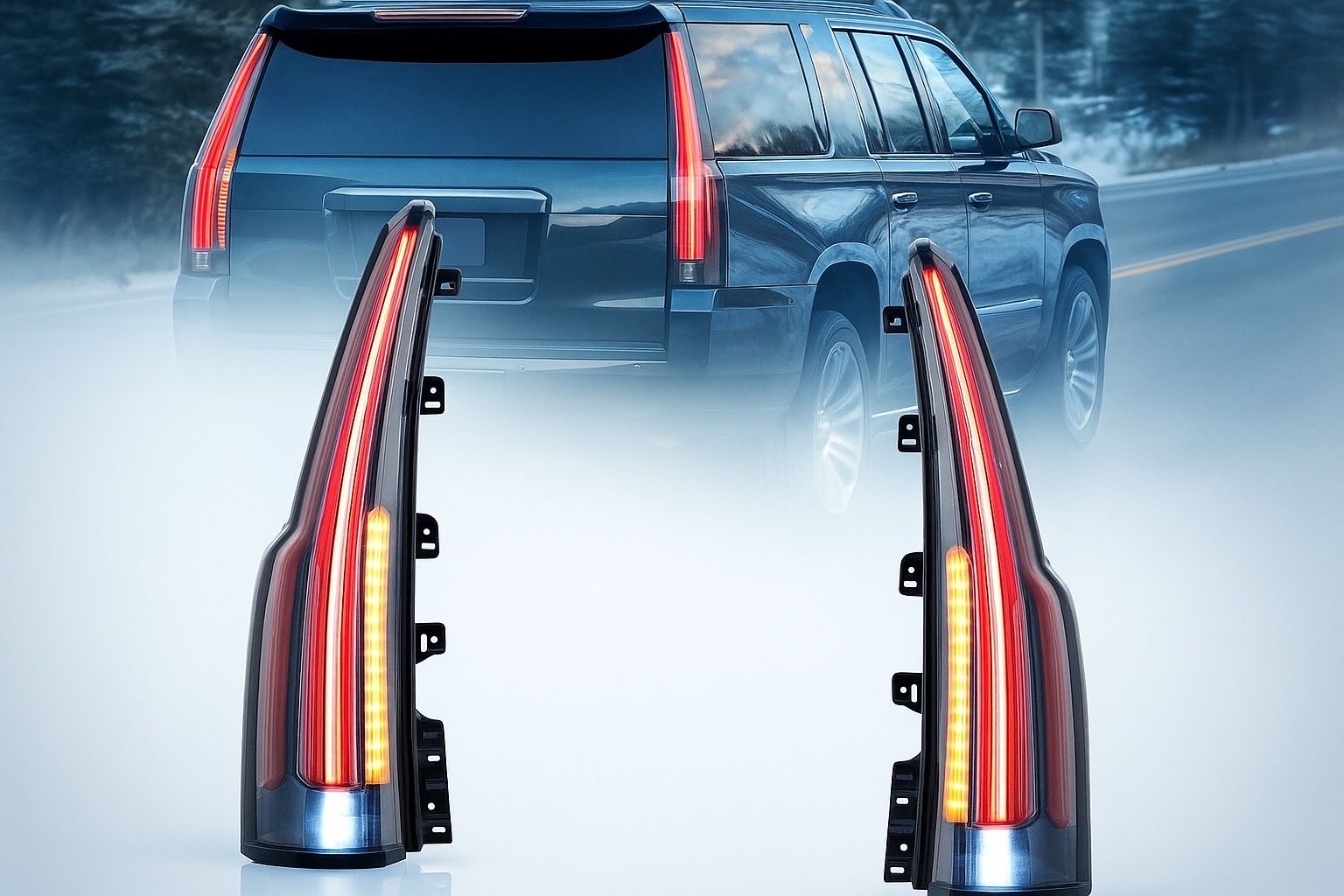 “Escalade” Style Lights For 15-20 GMC Yukon 