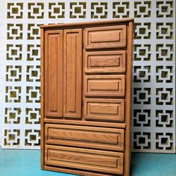 Vintage Oak Dresser Chest