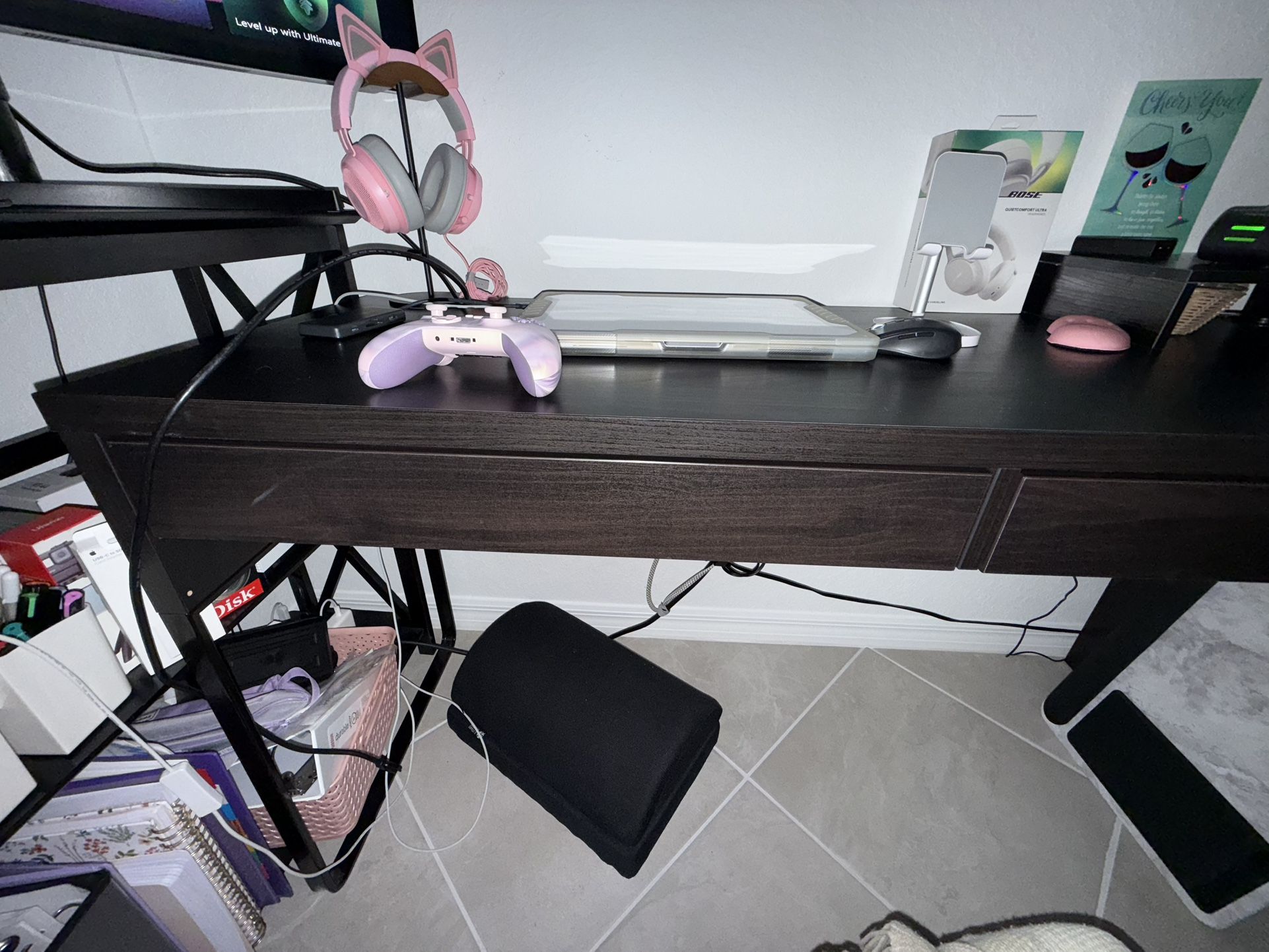 Selling IKEA Micke 55” X  19” Desk BLACK BROWN