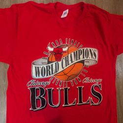 1991 Vintage Chicago Bulls Championship Tee