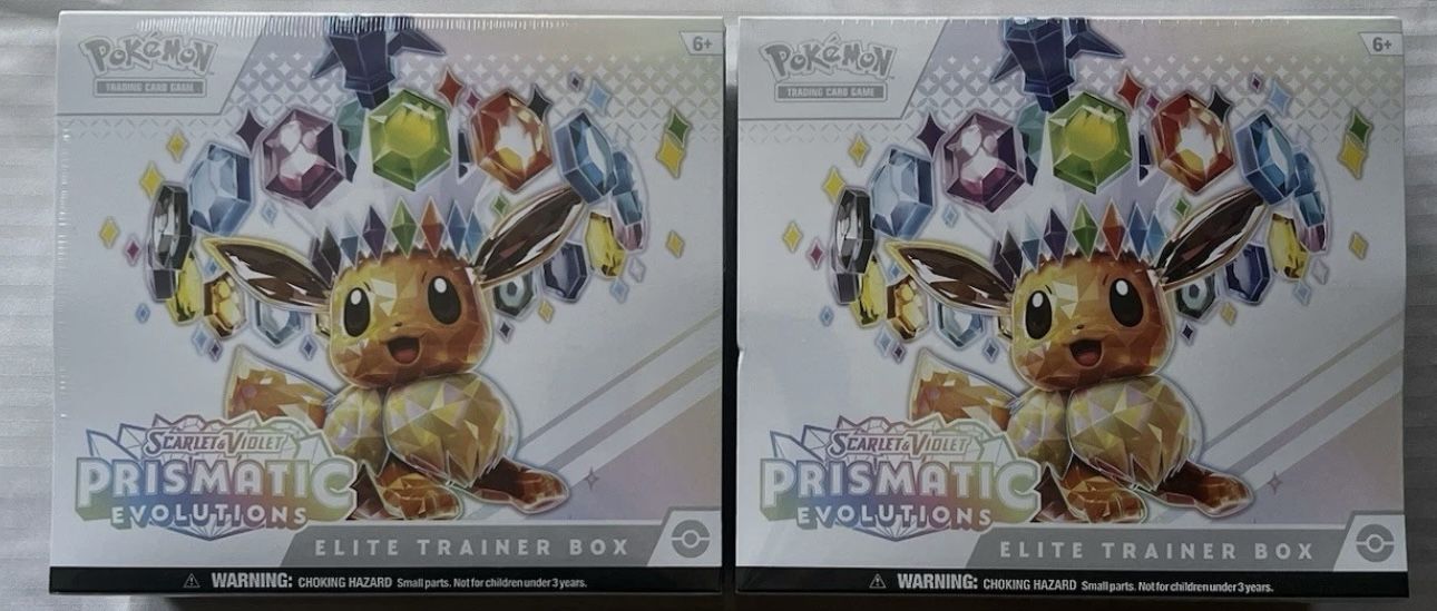 2X Prismatic Evolutions ETB'S **Factory Sealed**