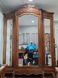 Louis XVI French Armoire - Hollywood Regency Chic