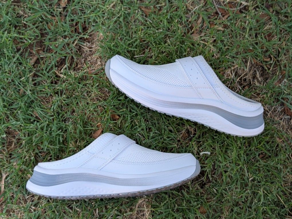 Orthofeet Iris Women's Orthopedic Slip-On Sneakers White Knit Size 8 Comfortable