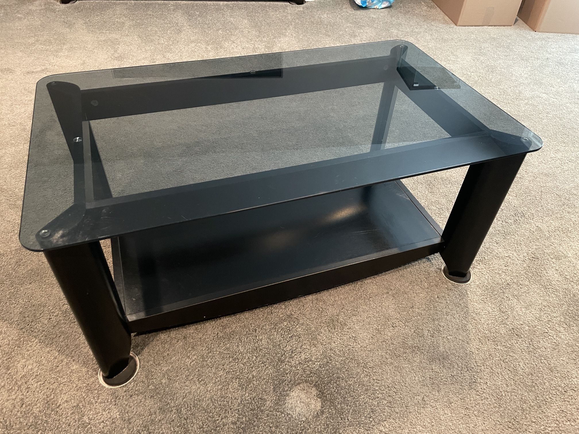 Black Glass Coffee Table