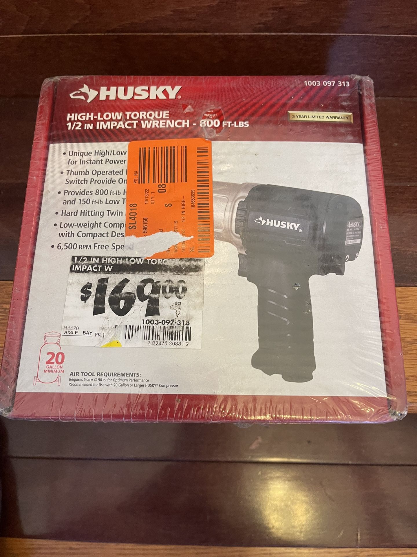 Brand New 1/2” 800lb/inch Hi-low Impact Wrench