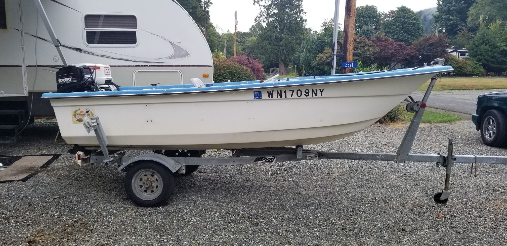 14 ft Livingston boat with trailer for Sale in SedroWoolley, WA OfferUp