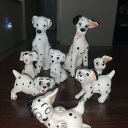 Disney 101 Dalmatians Vintage Porcelain Figurines