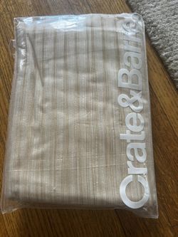 4 crate and barrel curtain panels unopened 50X108