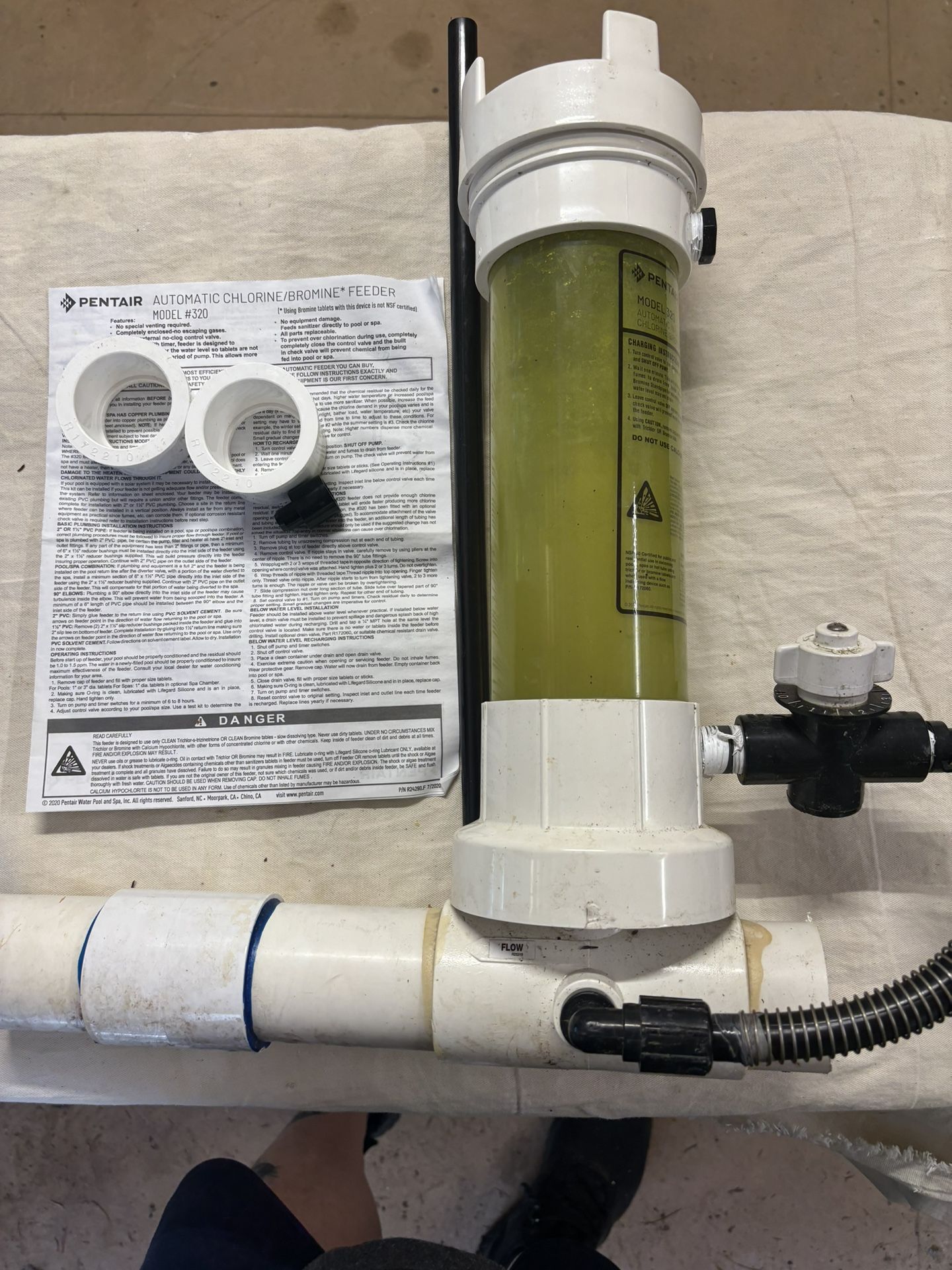 Pentair 320 Inline Chlorinate 3” Tabs