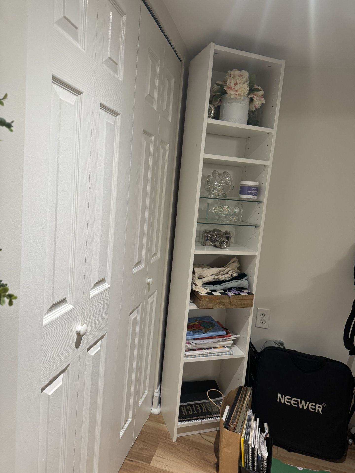 Ikea Billy Book Case Shelf With Added White Shelves